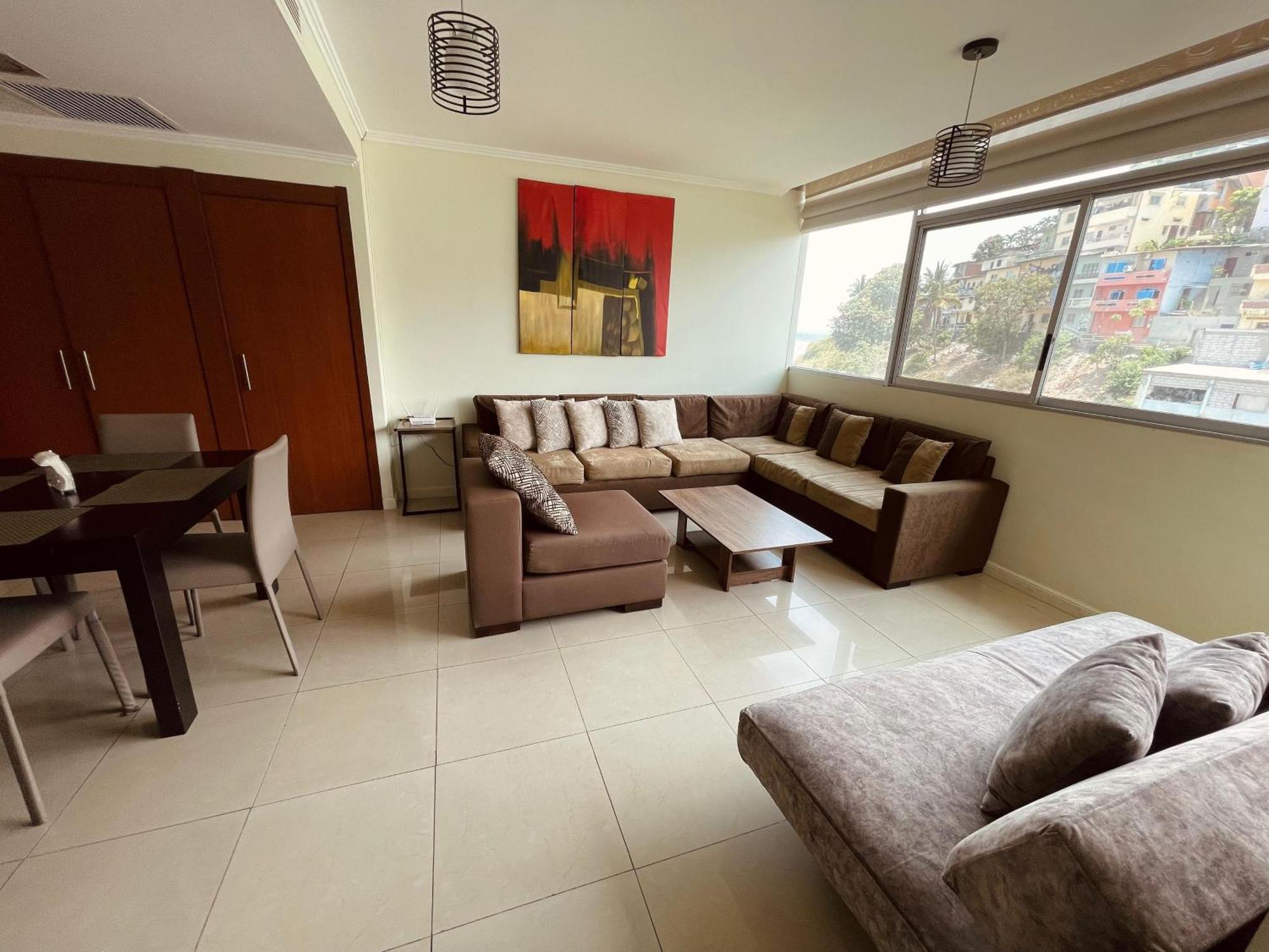 Suite Frente Al Rio En Puerto Santa Ana Riverfront Guayaquil Bagian luar foto